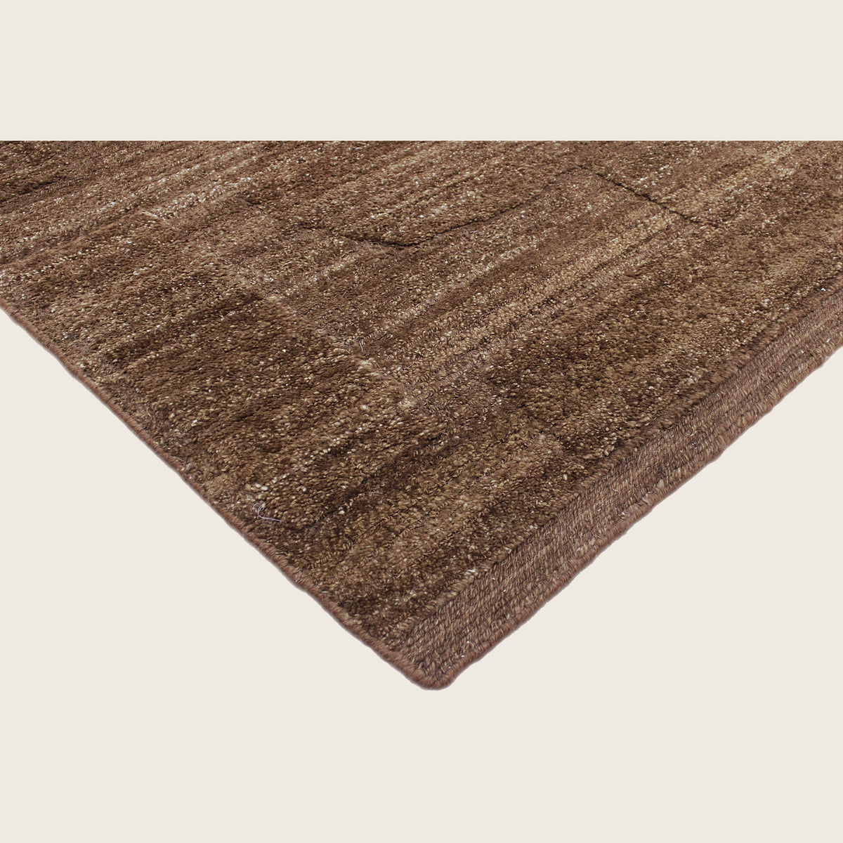 Rust Textured Wool Rug - 8' x 10'