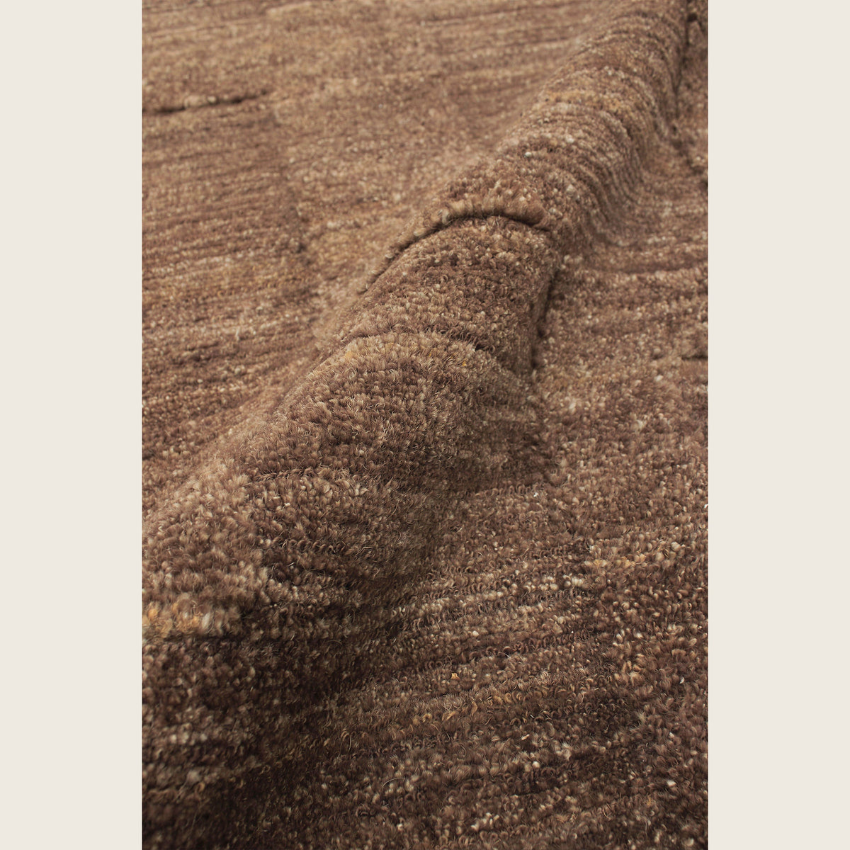 Rust Textured Wool Rug - 8' x 10'