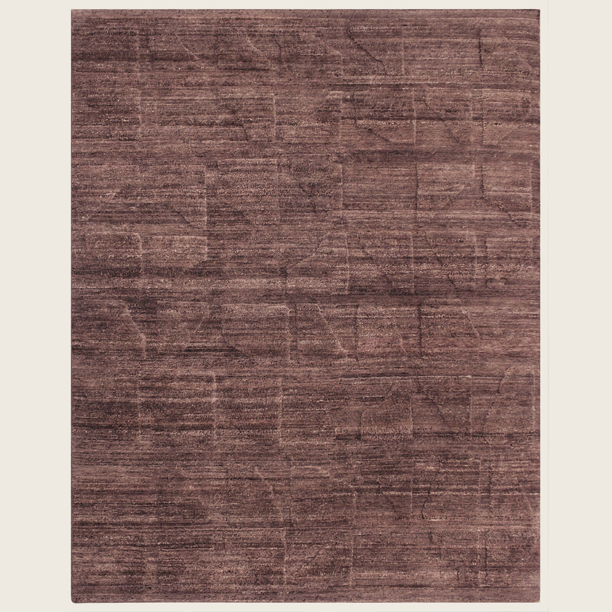 Merlot Textured Wool Rug - 8' x 10'