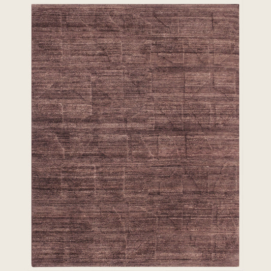 Merlot Textured Wool Rug - 8' x 10'