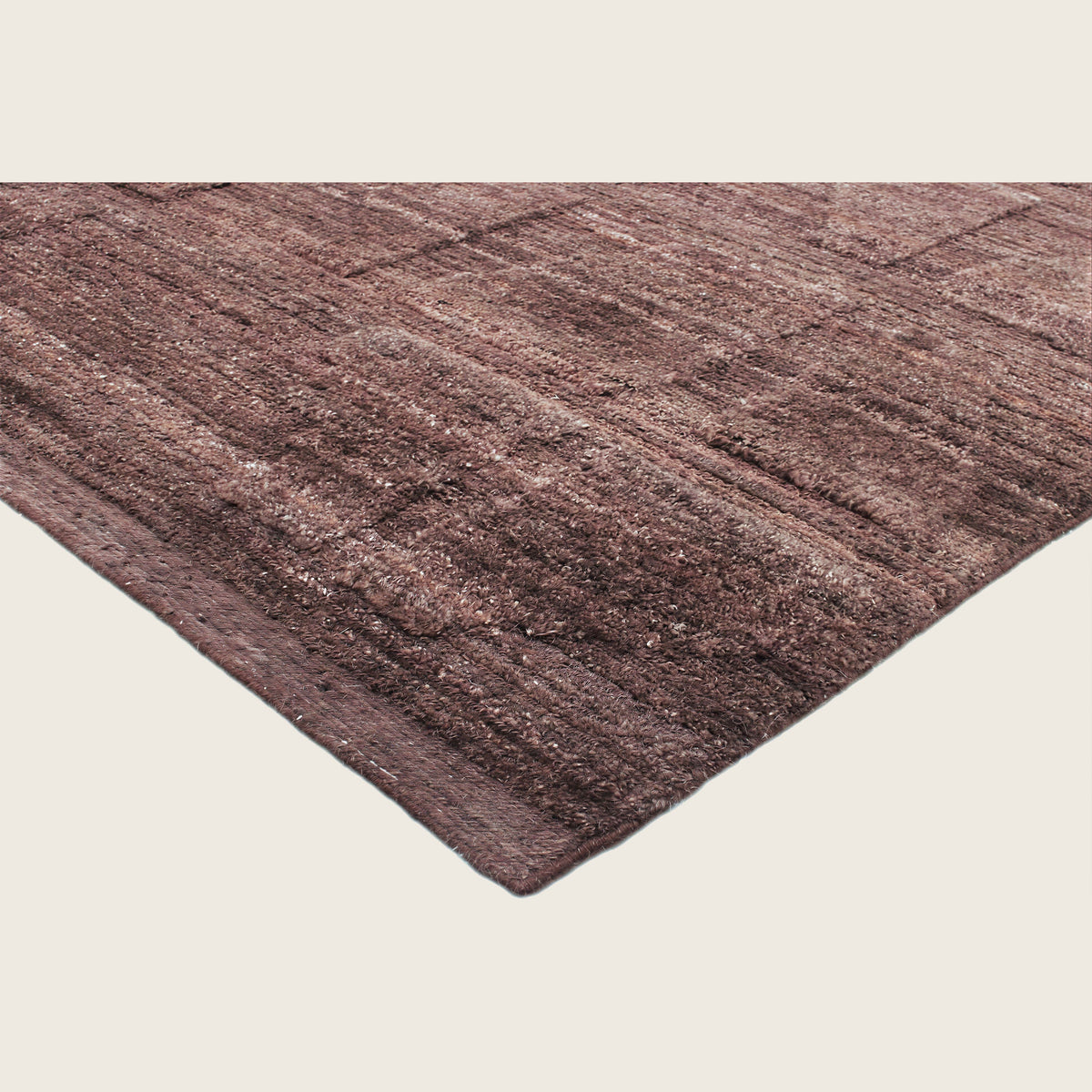 Merlot Textured Wool Rug - 8' x 10'