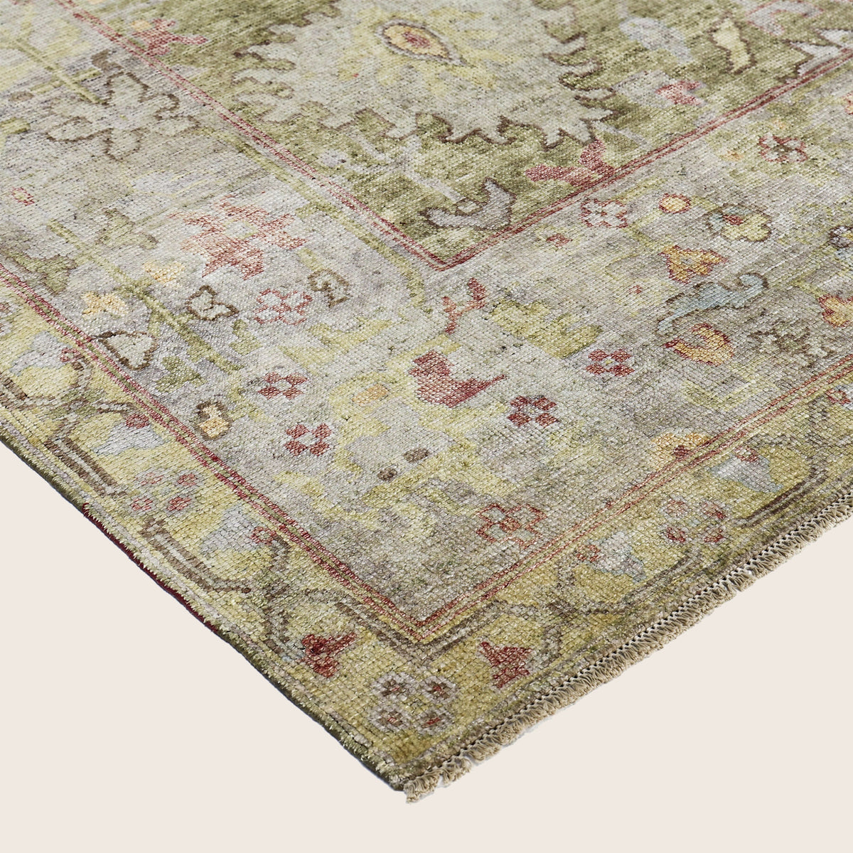 Sage Alchemy Traditional Silk Rug - 9'10" x 12'1"
