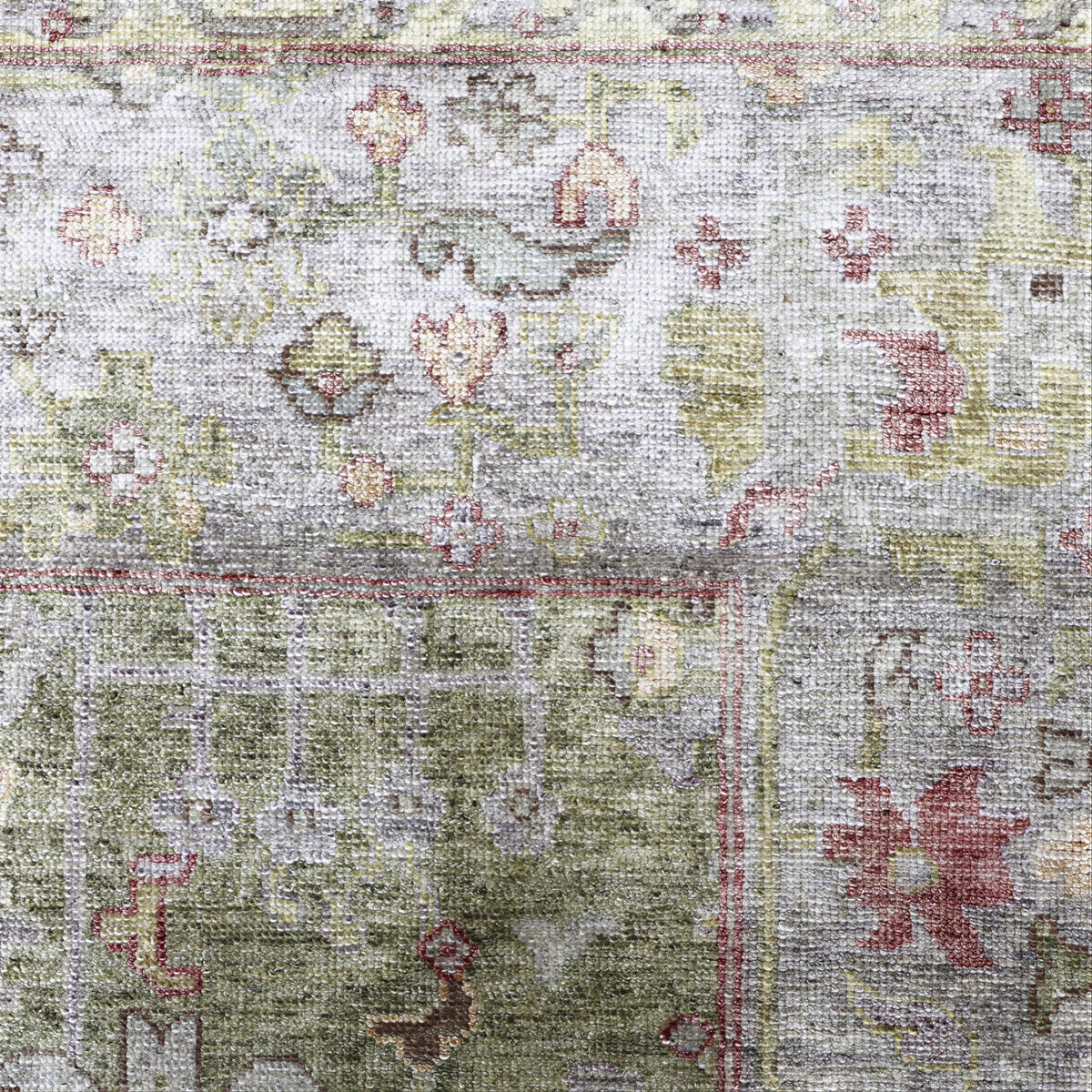 Sage Alchemy Traditional Silk Rug - 9'10" x 12'1"